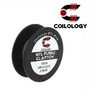 سیم وایر کویلولوژی ام‌تی‌ال فیوز کلپتون اس‌اس316‌ال | COILOLOGY MTL FUSED CLAPTON SS316L WIRE